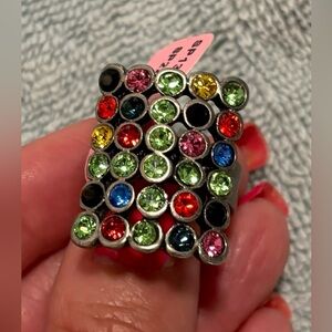 NWT Sabika Gorgeous Multi-Colored Stone Ring
